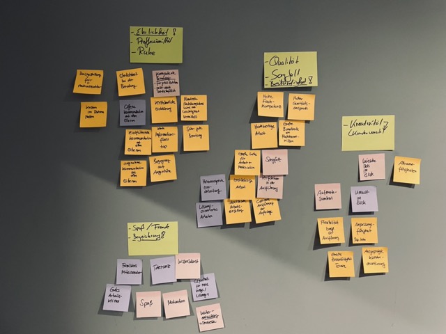 Workshop zur Botschaft und Seitenstruktur